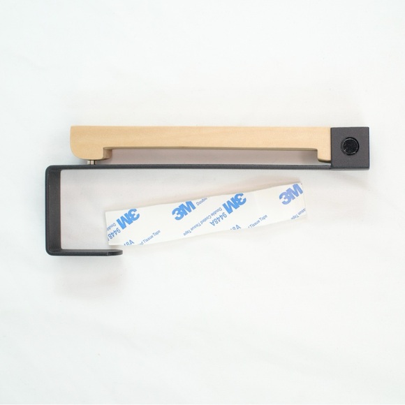 Foldable Wood Over the Door Hook Coat Hangers with Black Metal - Like NEW - Picture 3 of 4